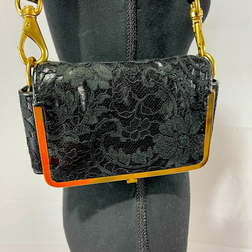 Authentic leather Givenchy clutch w strap